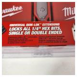 New Milwaukee 8 Piece Universal Quik-Lok Flat Boring Set 49-22-0175