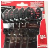 New Milwaukee Multi-Tool Blade Set 5 Pack Wood Multi Material 49-25-1135