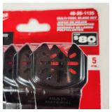 New Milwaukee Multi-Tool Blade Set 5 Pack Wood Multi Material 49-25-1135