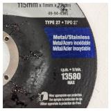 Lot Of Seven Open Box Milwaukee Cut-Off Wheels 4-1/2" Type 27 Metal/Stainless Excellent Condition