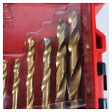 Open Box Milwaukee 15 Piece Red Helix Titanium Drill Bit Set 48-89-4670 One Bit Is Chipped Great Condition