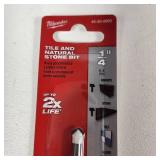 Lot Of Five New Milwaukee Tile And Natural Stone Bit 1/4" 48-20-8992