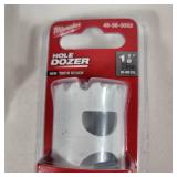 Lot Of Four New Milwaukee Hole Dozers 1-1/4", 1-1/8", 1-5/8 And 1"