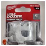 Lot Of Four New Milwaukee Hole Dozers 1-1/4", 1-1/8", 1-5/8 And 1"