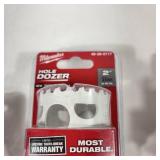 Lot Of Four New Milwaukee Hole Dozers 1-1/8", 2", 1-9/16 And 13/16"