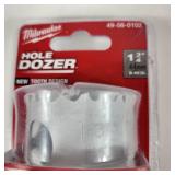 Lot Of Four New Milwaukee Hole Dozers 1-1/2", 1-1/8", 1-3/4" And 1-3/8"