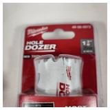 Lot Of Four New Milwaukee Hole Dozers 1-1/2", 1-1/8", 1-3/4" And 1-3/8"