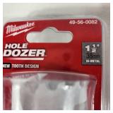 Lot Of Four New Milwaukee Hole Dozers 2", 1-1/2", 1-7/8" And 1-1/8"