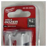 Lot Of Four New Milwaukee Hole Dozers 2", 1-1/2", 1-7/8" And 1-1/8"