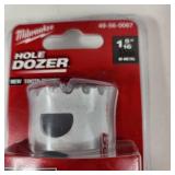 Lot Of Four New Milwaukee Hole Dozers 1", 1-5/16", 1-1/8" And 1-1/4"