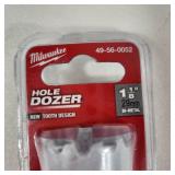 Lot Of Four New Milwaukee Hole Dozers 1", 1-5/16", 1-1/8" And 1-1/4"