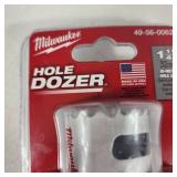 Lot Of Four New Milwaukee Hole Dozers 1", 1-5/16", 1-1/8" And 1-1/4"