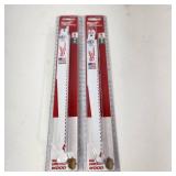 Lot Of Two New 5 Packs Milwaukee Sawzall Blades For Nail Embedded Wood 48-00-5036