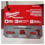 New Milwaukee Packout Belt Clip Rack 48-22-8344