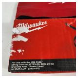 New Milwaukee Shoulder Strap 49-16-2722 And Small Tool Bag Red Some Dirt On Bag