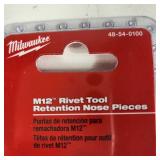 New Milwaukee Rivet Tool Retention Nose Pieces 48-54-0100