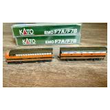Kato N Scale Great Northern EMD F7A/F7B Locomotive and Passenger Cars