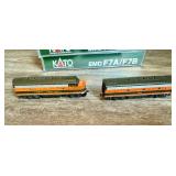 Kato N Scale Great Northern EMD F7A/F7B Locomotive and Passenger Cars