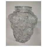 Clear Goofus Glass Vase