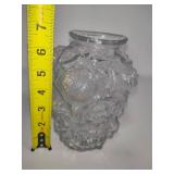 Clear Goofus Glass Vase