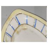 Nippon Hand Painted Serving Dish & Salt Dips