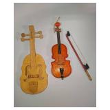 Mini Violins w/Bow