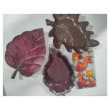 Leaf Decor/Serving Pieces