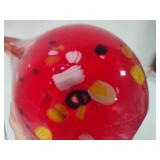 Murano Inspired Tall Glass Art Vase