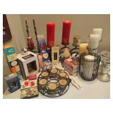 Huge Lot of Candles/Candle Decor