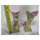 Hollywood Ceramics Cornucopia Vases