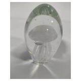 Blown Glass Jellyfish Paperweight