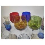 Lot of Colored Glassware