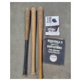 Vintage Wood Bats & Baseball Books