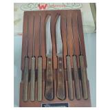 Steak Knives & Sharpener