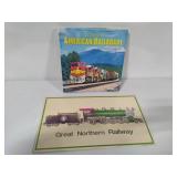 Classic American Railroads Book & Metal Sign