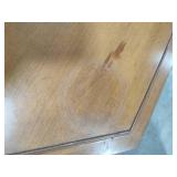 Vintage Hexagon Wood Side Table