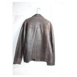 Kenneth Cole Reaction Brown Leather Jacket Size XL/1XG