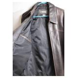 Kenneth Cole Reaction Brown Leather Jacket Size XL/1XG
