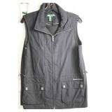 Ralph Lauren Womenâs Medium Black Vest & Large White Long Sleeve Top