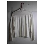 Ralph Lauren Womenâs Medium Black Vest & Large White Long Sleeve Top