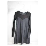 Laura Hlavac Gray and Black Long Sleeve Dress Size XS