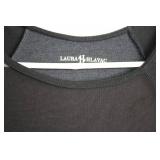 Laura Hlavac Gray and Black Long Sleeve Dress Size XS