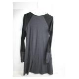 Laura Hlavac Gray and Black Long Sleeve Dress Size XS