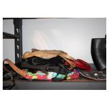 Mixed Lot of Handbags, Shoes, and Nail Drill Machine