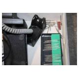 Mixed Lot of Handbags, Shoes, and Nail Drill Machine