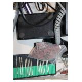 Mixed Lot of Handbags, Shoes, and Nail Drill Machine