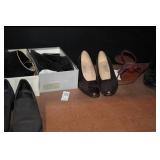 Mixed Lot of Handbags, Shoes, and Nail Drill Machine