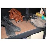 Mixed Lot of Handbags, Shoes, and Nail Drill Machine