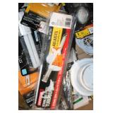 Assorted Household and Tools Collection Including Mirrors, Heaters, and Hand Tools