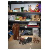 Mixed Collection of Vintage Decor Items and Toys